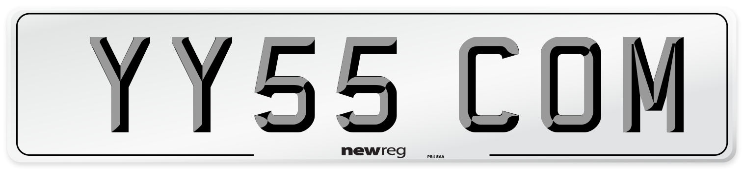 YY55 COM Number Plate from New Reg